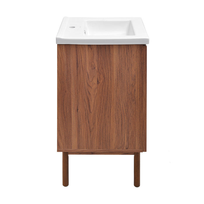 Swiss Madison Classe 18" Bathroom Vanity in Dark Walnut - SM-BV661WN