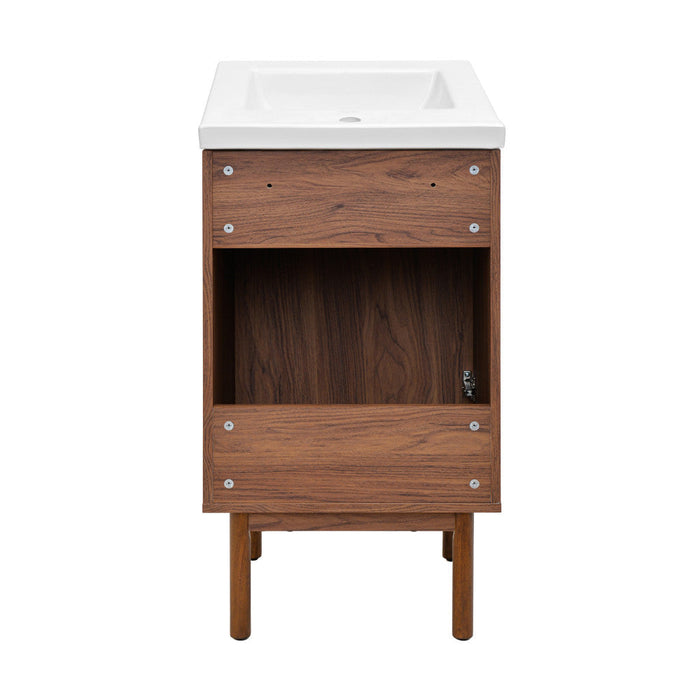 Swiss Madison Classe 18" Bathroom Vanity in Dark Walnut - SM-BV661WN