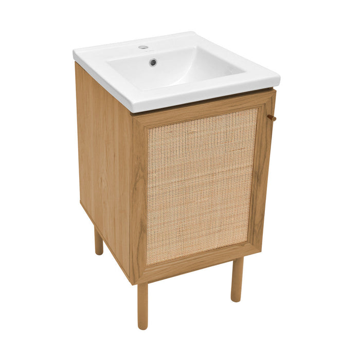 Swiss Madison Classe 18" Bathroom Vanity in Oak - SM-BV661