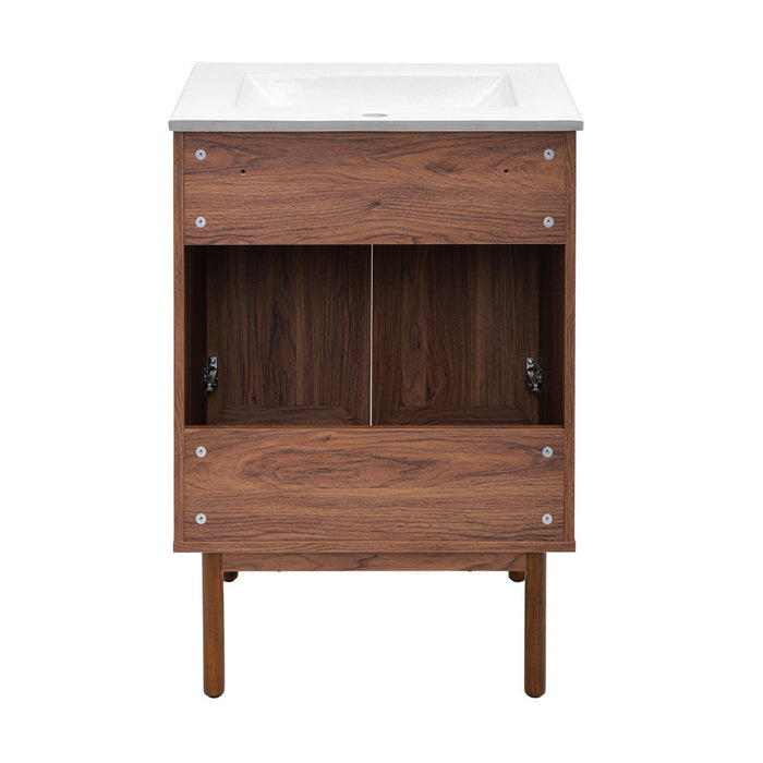 Swiss Madison Classe 24" Bathroom Vanity in Dark Walnut - SM-BV662WN