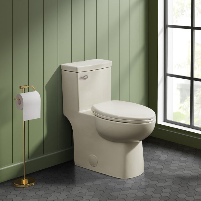 Swiss Madison Classe One Piece Toilet with Front Flush Handle 1.28 gpf in Bisque - SM-1T116BQ