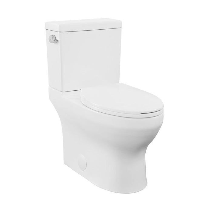 Swiss Madison Classe Two-Piece Elongated Left Side Flush Handle Toilet 1.28 gpf - SM-2T130