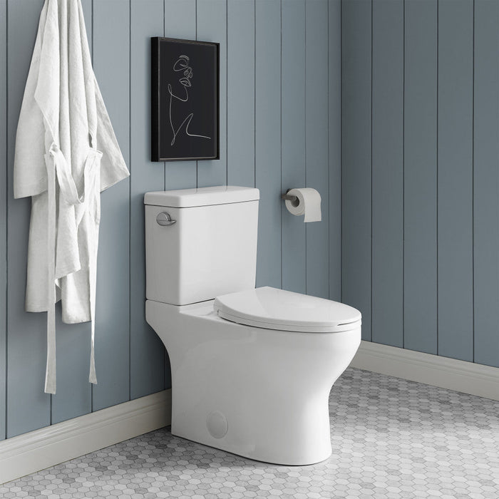 Swiss Madison Classe Two-Piece Elongated Left Side Flush Handle Toilet 1.28 gpf - SM-2T130