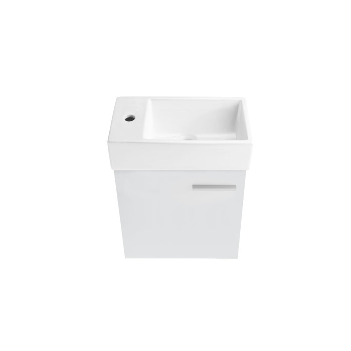 Swiss Madison Colmer 18 Single, White, One Cabinet, Bathroom Vanity - SM-BV611