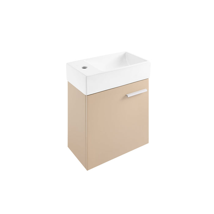 Swiss Madison Colmer 18" Wall-Mounted Bathroom Vanity in Sandstone - SM-BV616