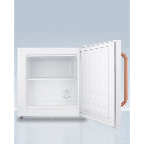 Summit Compact All-Freezer with Antimicrobial Pure Copper Handle FS24LTBC