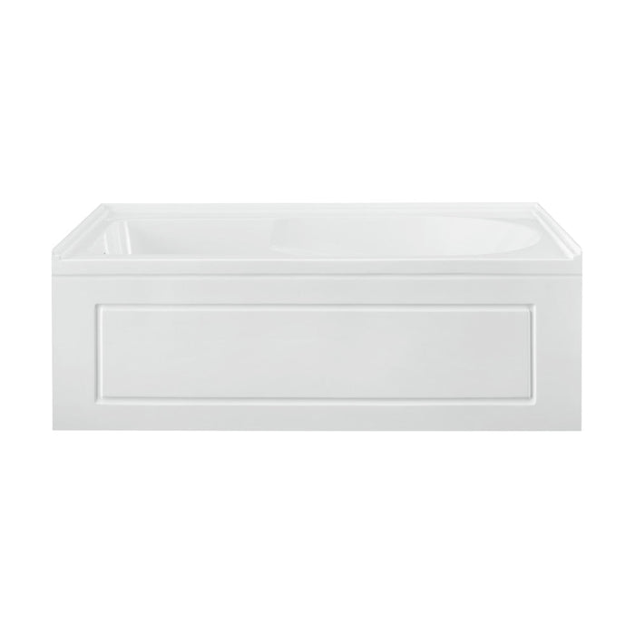 Swiss Madison Concorde 60" x 32" Acrylic Glossy White, Alcove, Integral, Left-Hand Drain, Apron Bathtub - SM-AB561