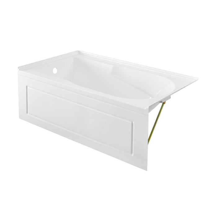 Swiss Madison Concorde 60" x 30" Left-Hand Drain Alcove Bathtub with Apron and Armrest - SM-AB0202GW