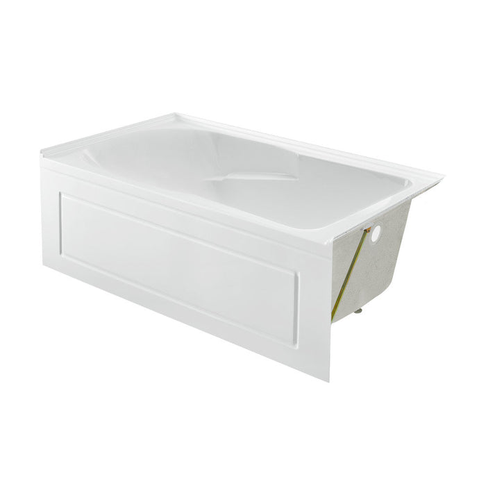 Swiss Madison Concorde 60" x 30" Right-Hand Drain Alcove Bathtub with Apron and Armrest - SM-AB0201GW