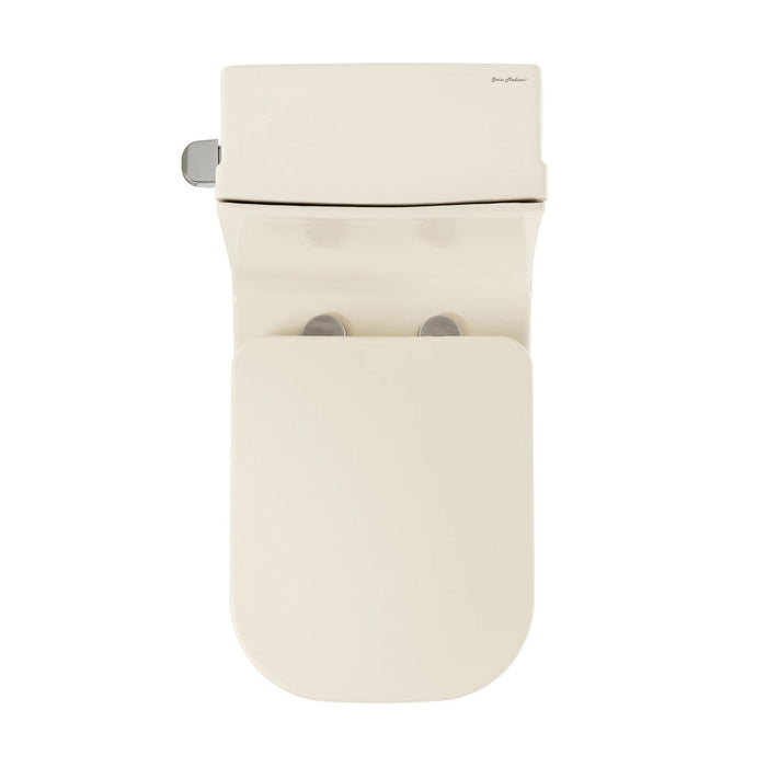 Swiss Madison Concorde One Piece Square Left Side Flush Handle Toilet 1.28 gpf in Bisque - SM-1T107BQ