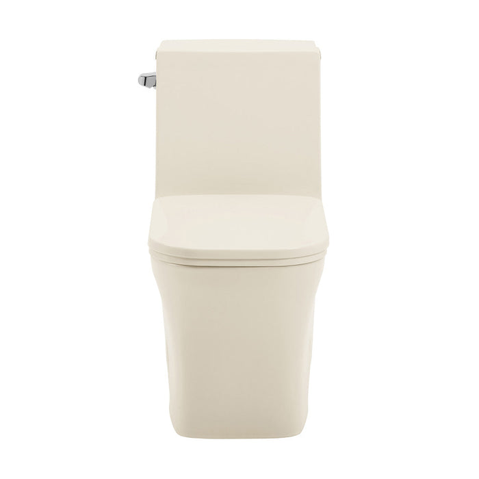 Swiss Madison Concorde One Piece Square Left Side Flush Handle Toilet 1.28 gpf in Bisque - SM-1T107BQ