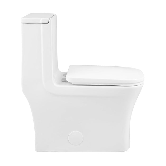 Swiss Madison Concorde One Piece Square Right Side Flush Handle Toilet 1.28 gpf - SM-1T105