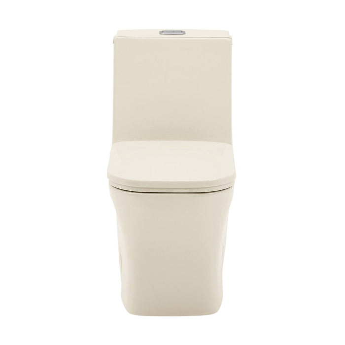 Swiss Madison Concorde One Piece Square Toilet Dual Flush 1.1/1.6 gpf in Bisque - SM-1T106BQ