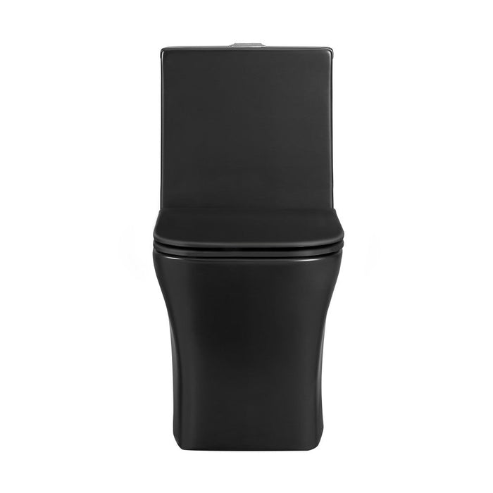 Swiss Madison Concorde One-Piece Square Toilet Dual-Flush in Matte Black 1.1/1.6 gpf - SM-1T106MB