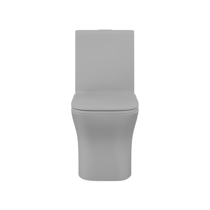 Swiss Madison Concorde One Piece Square Toilet Dual Flush in Matte Grey 1.1/1.6 gpf - SM-1T106MG