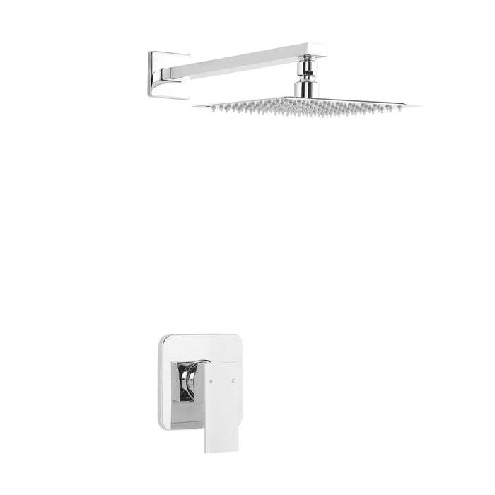 Swiss Madison Concorde Single-Handle 1 Spray 8" Wall Mounted Fixed Shower Head in Chrome (Valve Included) - SM-SH01C