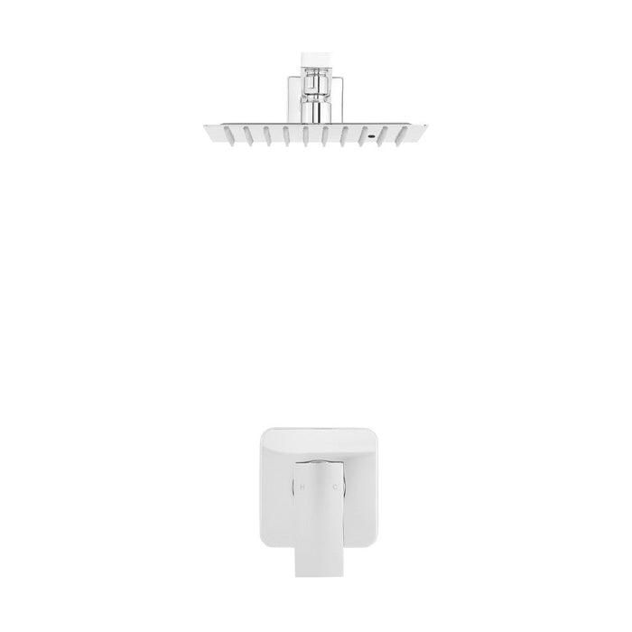 Swiss Madison Concorde Single-Handle 1 Spray 8" Wall Mounted Fixed Shower Head in Chrome (Valve Included) - SM-SH01C