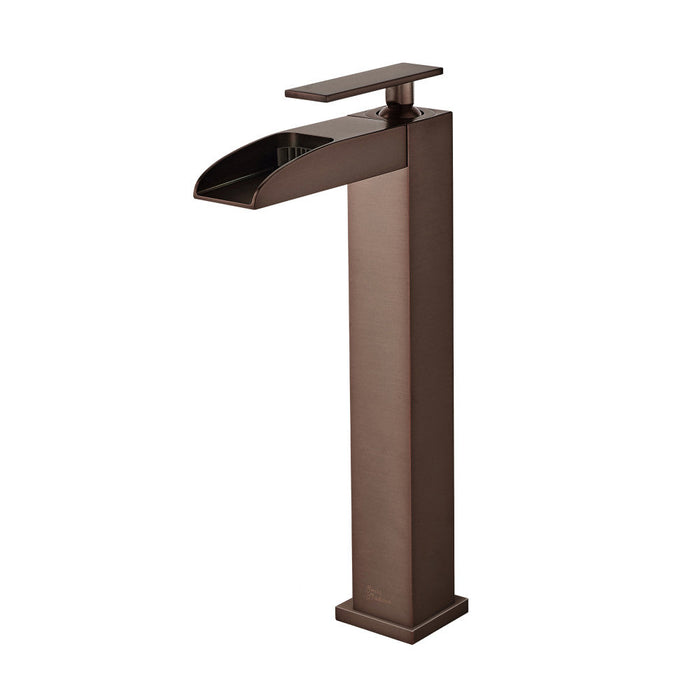 Swiss Madison Concorde Single Hole, Single-Handle, High Arc Waterfall, Bathroom Faucet in Oil Rubbed Bronze - SM-BF51OR