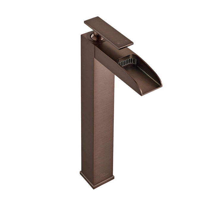 Swiss Madison Concorde Single Hole, Single-Handle, High Arc Waterfall, Bathroom Faucet in Oil Rubbed Bronze - SM-BF51OR