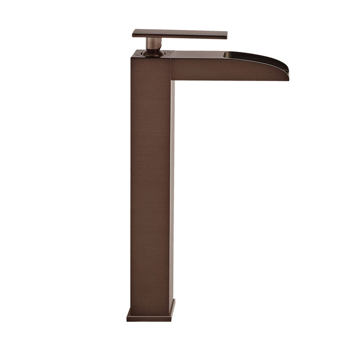 Swiss Madison Concorde Single Hole, Single-Handle, High Arc Waterfall, Bathroom Faucet in Oil Rubbed Bronze - SM-BF51OR