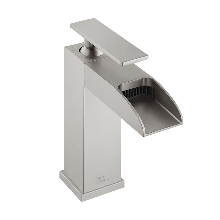 Swiss Madison Concorde Single Hole, Single-Handle, Waterfall Bathroom Faucet in Brushed Nickel - SM-BF50BN