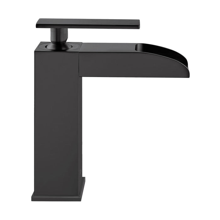 Swiss Madison Concorde Single Hole, Single-Handle, Waterfall Bathroom Faucet in Matte Black - SM-BF50MB