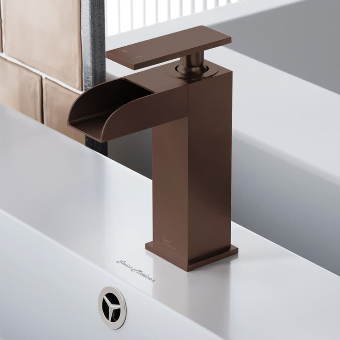 Swiss Madison Concorde Single Hole, Single-Handle, Waterfall Bathroom Faucet in Oil Rubbed Bronze - SM-BF50OR