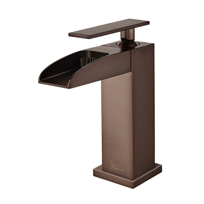 Swiss Madison Concorde Single Hole, Single-Handle, Waterfall Bathroom Faucet in Oil Rubbed Bronze - SM-BF50OR