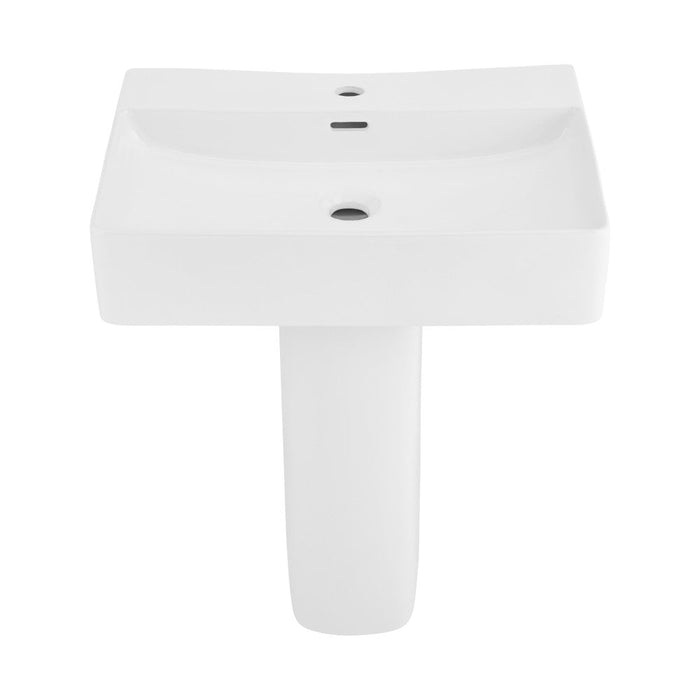 Swiss Madison Concorde Square Two-Piece Pedestal Sink - SM-PS317