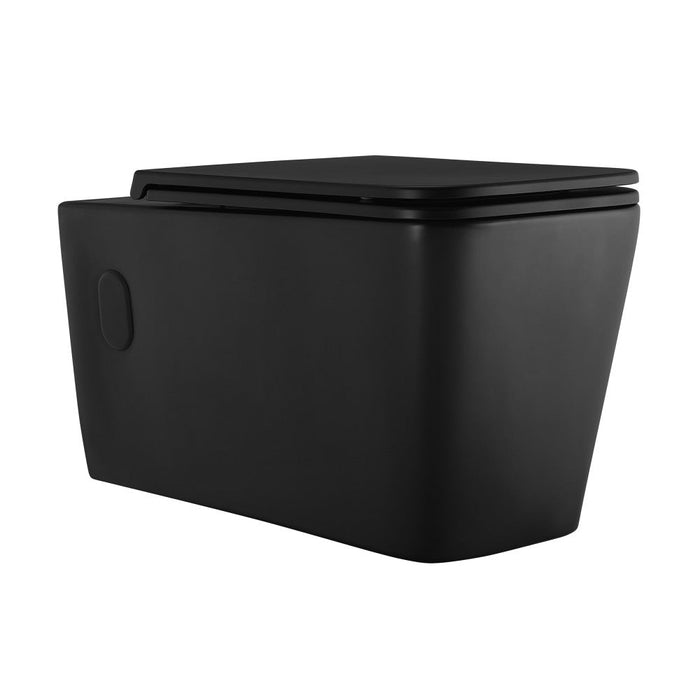 Swiss Madison Concorde Wall Hung Toilet Bowl, Matte Black - SM-WT442MB