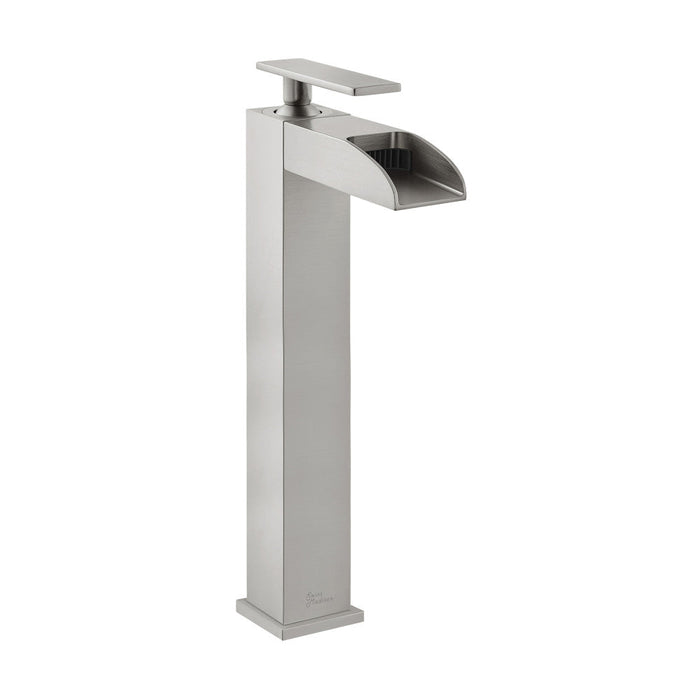 Swiss Madison Concorde Single Hole, Single-Handle, High Arc Waterfall, Bathroom Faucet in Brushed Nickel - SM-BF51BN