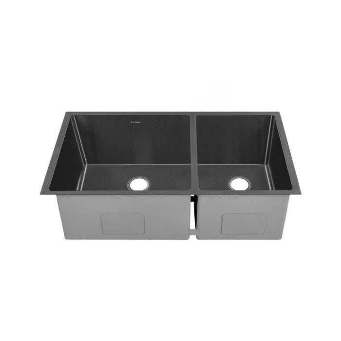 Swiss Madison Rivage 33 x 20 Stainless Steel, Dual Basin, Undermount Kitchen Sink in Black - SM-KU725B