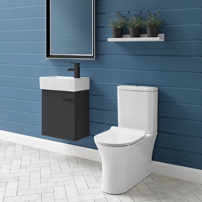 Swiss Madison Calice Two-Piece Elongated Rear Outlet Toilet Dual-Flush 1.1/1.6 gpf - SM-2T120