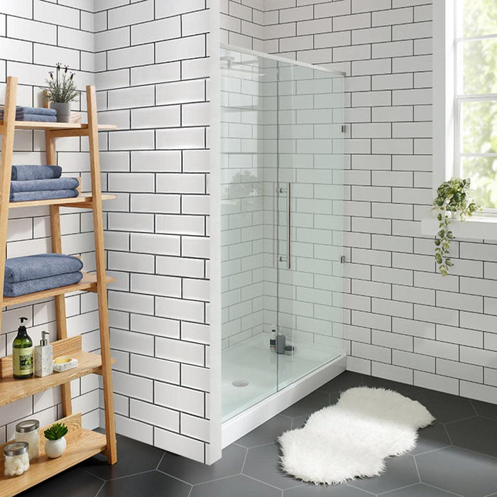 Swiss Madison Voltaire 60" x 36" Acrylic White, Single-Threshold, Center Drain, Shower Base - SM-SB523