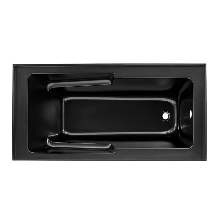 Swiss Madison Voltaire 60" x 30" Right-Hand Drain Alcove Bathtub with Apron in Matte Black - SM-AB540MB