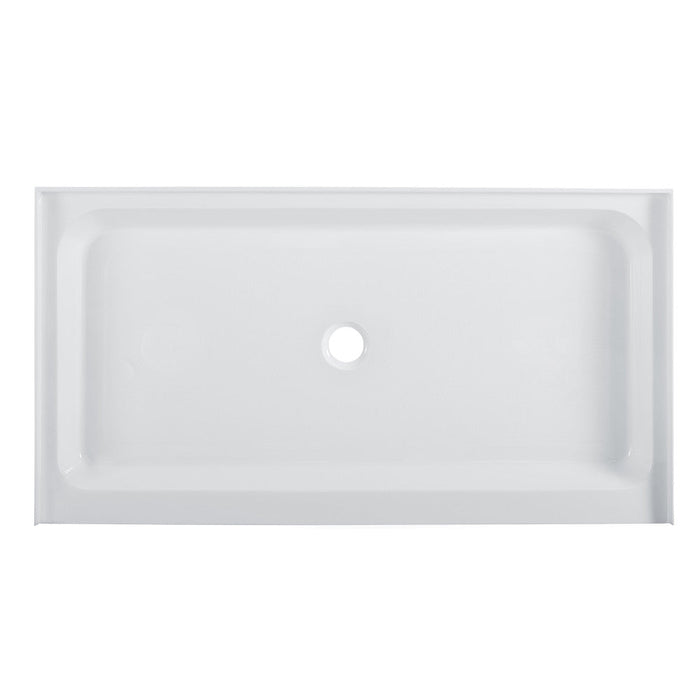 Swiss Madison Voltaire 60" x 34" Acrylic White, Single-Threshold, Center Drain, Shower Base - SM-SB525