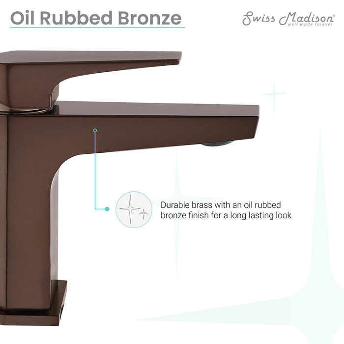 Swiss Madison Voltaire Single Hole, Single-Handle, Bathroom Faucet in Oil Rubbed Bronze - SM-BF40OR