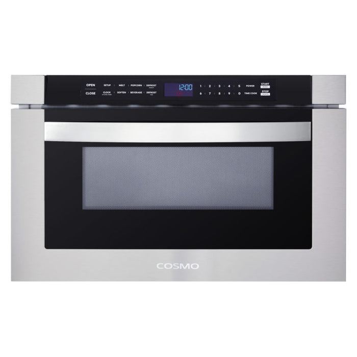 Cosmo 24" Stainless Steel Built-In Microwave Drawer COS-12MWDSS