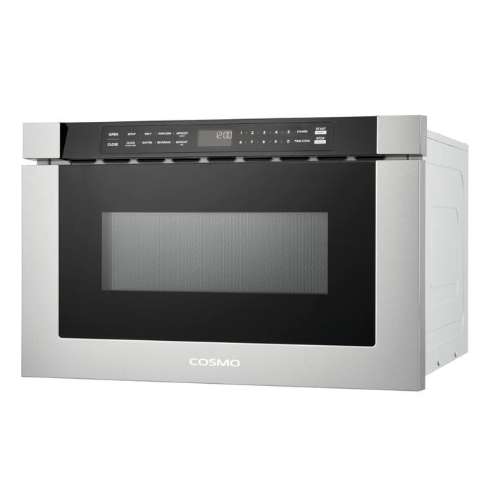 Cosmo 24" Stainless Steel Built-In Microwave Drawer COS-12MWDSS-NH