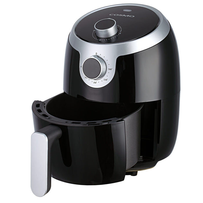 Cosmo 2.3 QT Electric Air Fryer with Non-Stick Fry Basket and Temperature Control COS-23AFAKB