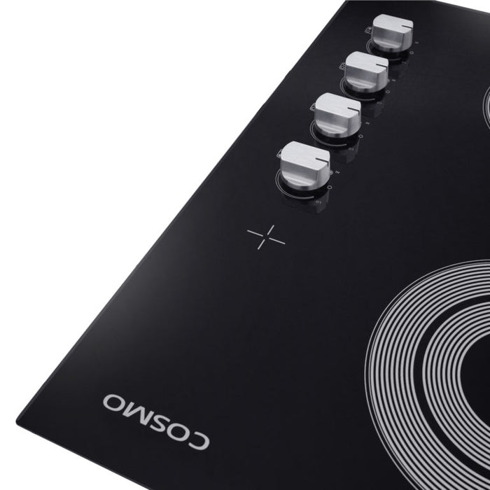 Cosmo 24" Drop-In Electric Ceramic Glass Cooktop with 4 Burners and Control Knobs COS-244ECC