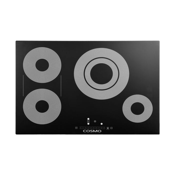 Cosmo 30" Drop-In Electric Ceramic Glass Cooktop with 4 Burners and Touch Controls COS-304TBECC