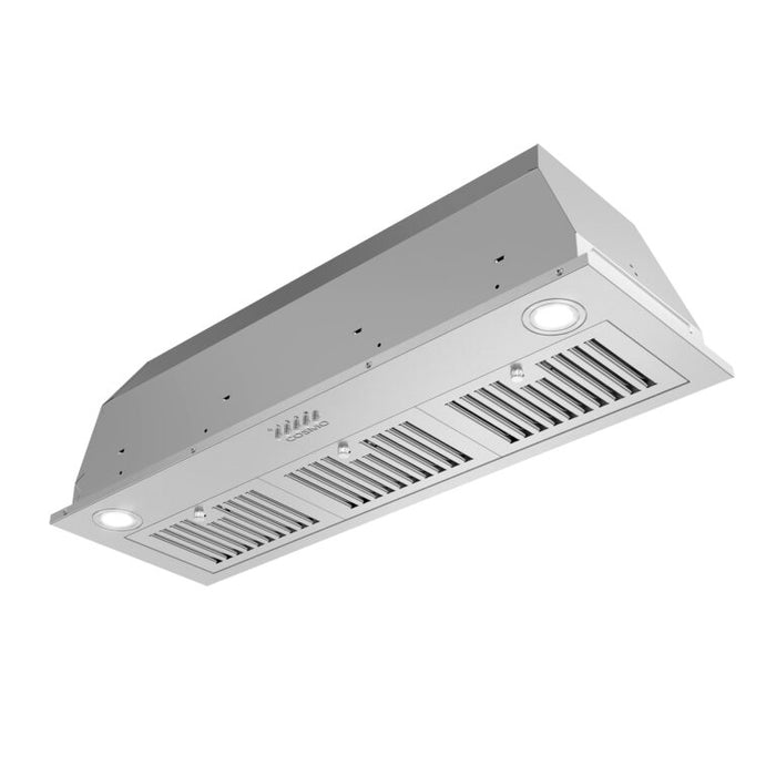 Cosmo 36" Stainless Steel Insert Range Hood with Push Button Controls and Dishwasher Safe Permanent Filters COS-36IRHP