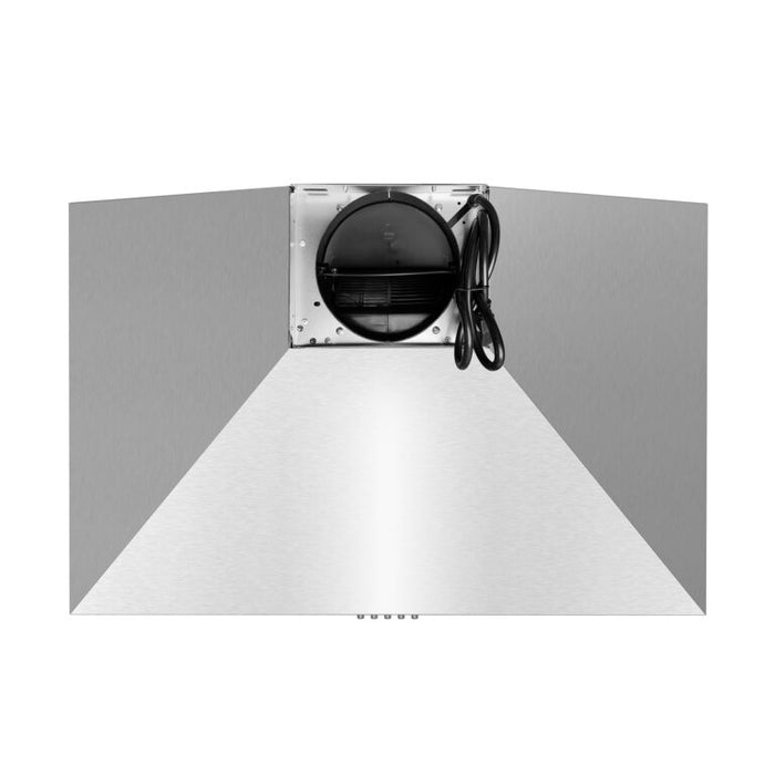 Cosmo 30" Stainless Steel Wall Mount Range Hood with Aluminum Mesh Filters and Push Button Controls COS-63024P