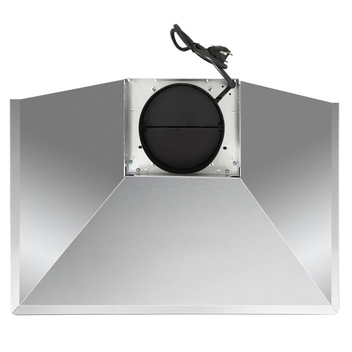 Cosmo 30" Stainless Steel Wall Mount Range Hood with Dishwasher Safe Permanent Filters and Push Button Controls COS-63175