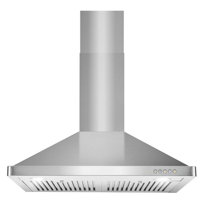 Cosmo 30" Stainless Steel Wall Mount Range Hood with Dishwasher Safe Permanent Filters and Push Button Controls COS-63175