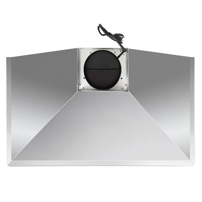 Cosmo 36" Stainless Steel Wall Mount Range Hood with Dishwasher Safe Permanent Filters and Push Button Controls COS-63190