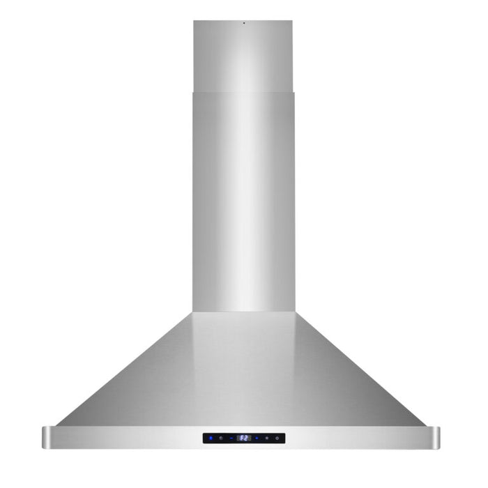 Cosmo 30" Stainless Steel Island Range Hood with Digital Touch Controls and Dishwasher Safe Permanent Filters COS-63ISS75