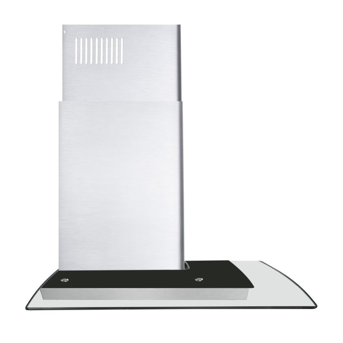 Cosmo 30" Stainless Steel Wall Mount Range Hood with Glass Canopy and Dishwasher Safe Permanent Filters COS-668A750