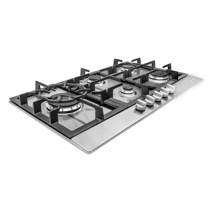 Cosmo 30" Drop-In Cooktop with 5 Sealed Gas Burners and Cast Iron Grates COS-850SLTX-E